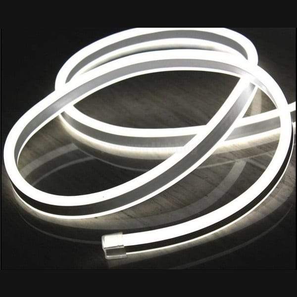 Tira de luz de neón LED blanca pura regulable