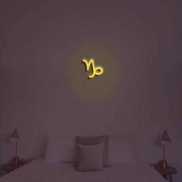 Capricorn LED Neon Sign - Made in London Zodiac Neon Signs - Planet Neon