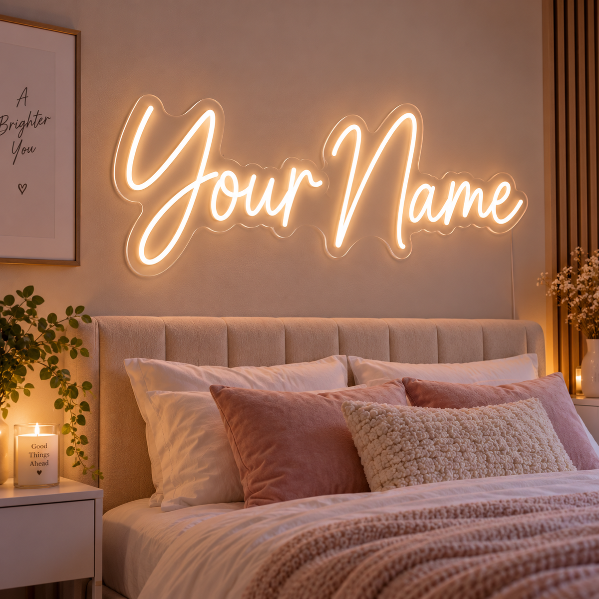 Insegna al neon con logo personalizzato - Designer AI