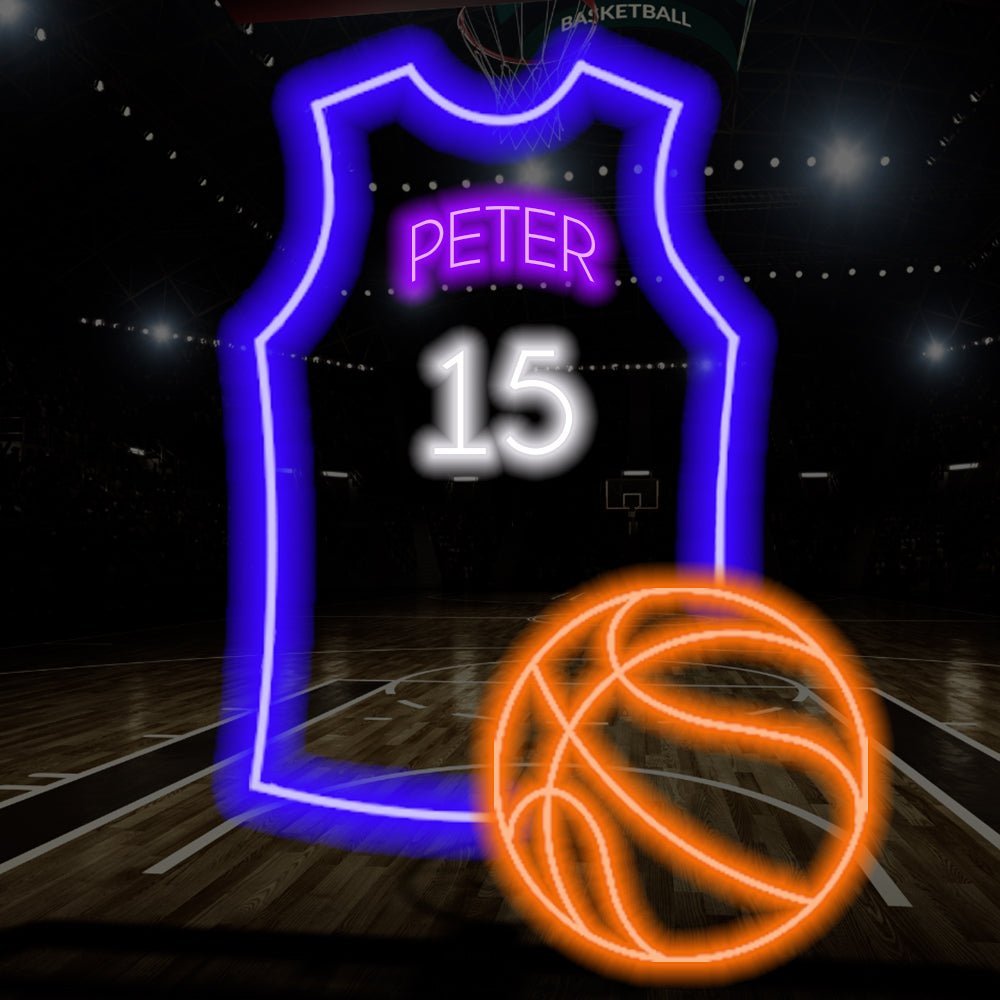 Basketball Jersey Part Custom LED Neon Sign - Planet Neon
