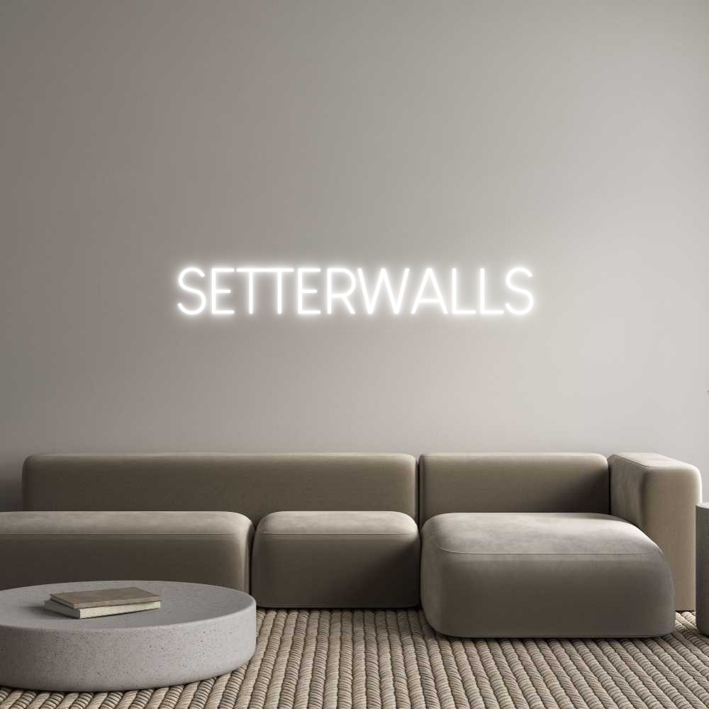 Custom Neon Sign Online Editor SETTERWALLS