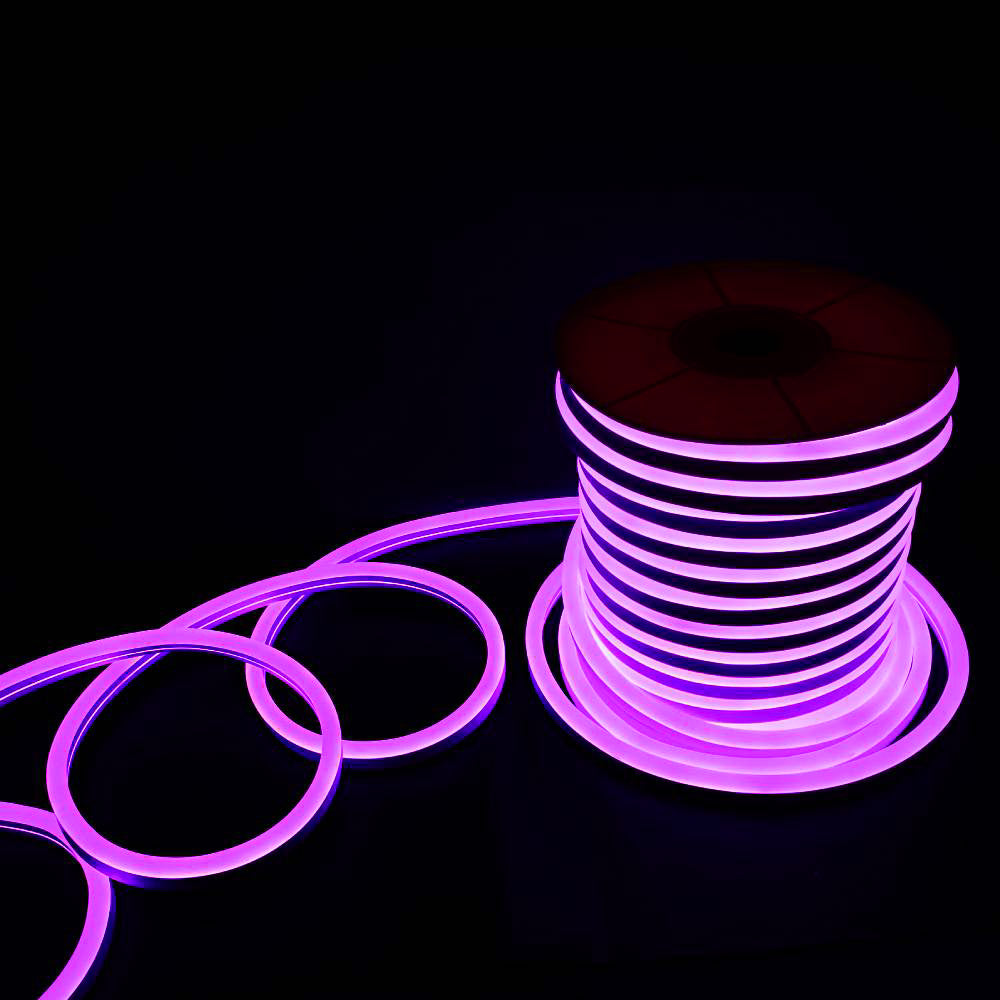 I LumoS 15x25mm Pink Flexible IP65 Dimmable LED Neon Strip Light 12V 14W/m