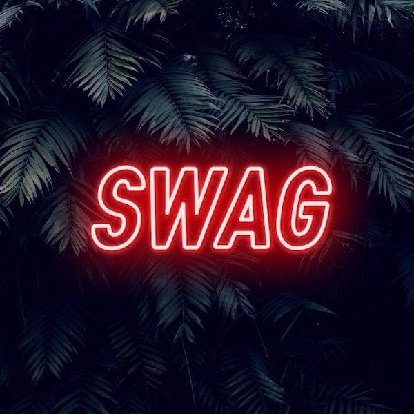 Swag Outline LED Neon Sign - Planet Neon Made in London Neon Signs - Planet Neon